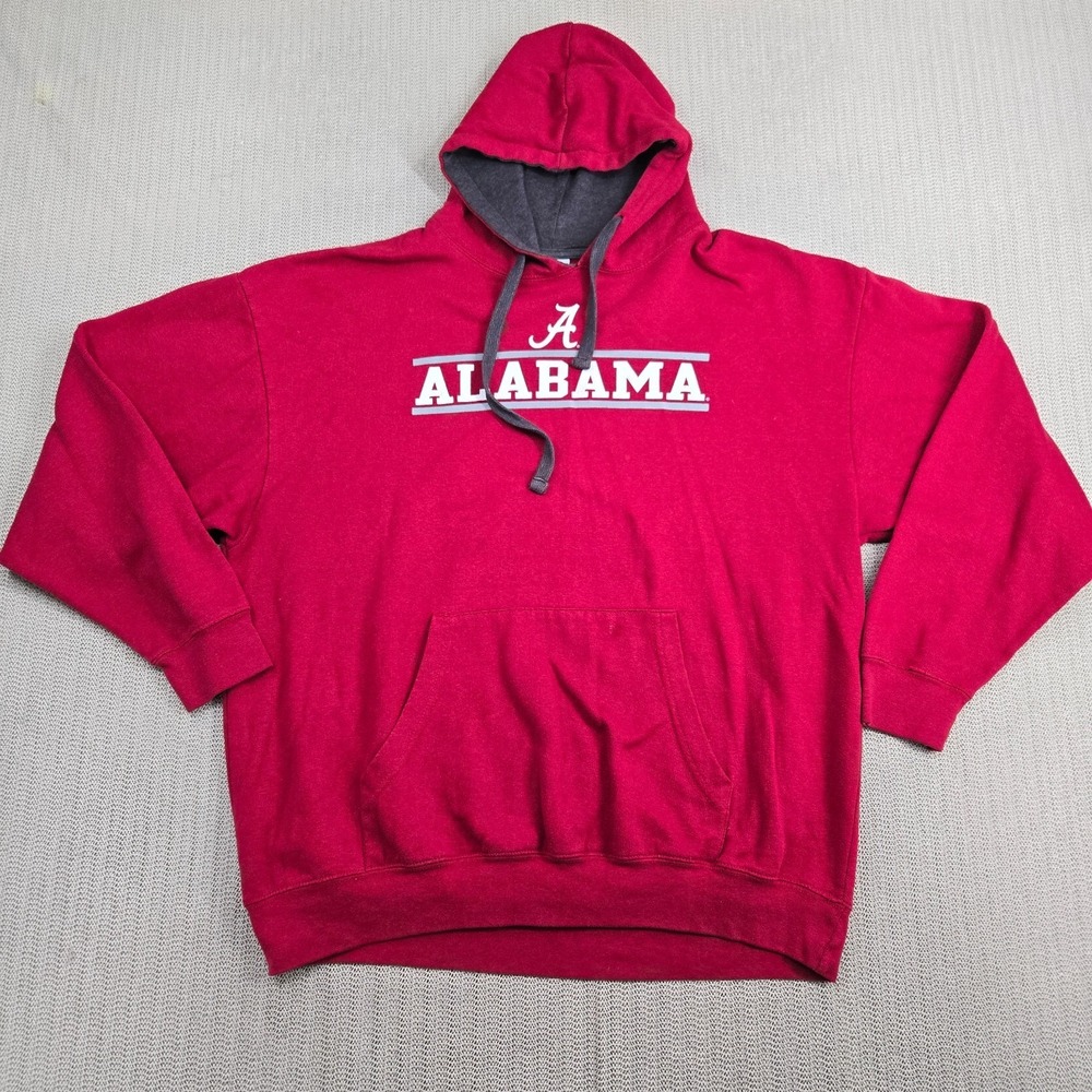 Alabama Crimson Tide Hoodie Sweatshirt Mens XL SEC Football Red Pullover
